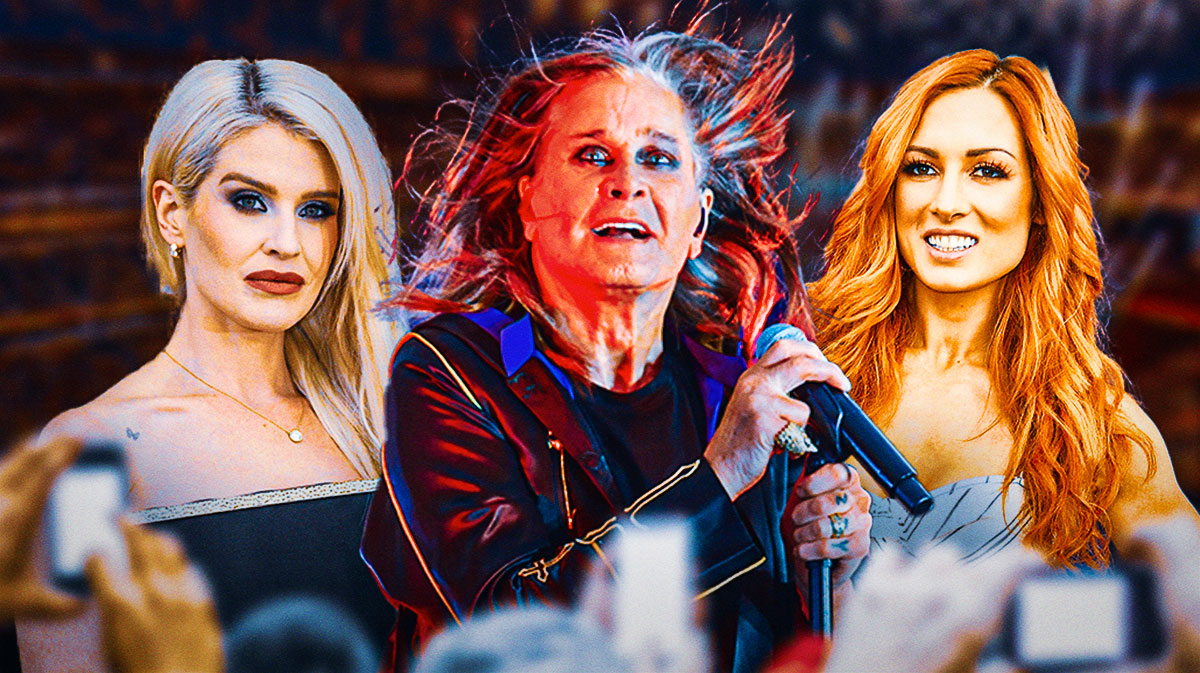 Kelly Osbourne and Ozzy Osbourne, who was mentioned by WWE star Becky Lynch on RAW after his death.