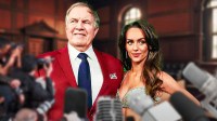 Bill Belichick and girlfriend Jordon Hudson, who filed for a trademark of the term gold digger.