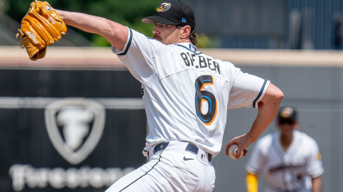 Guardians starting pitcher Shane Bieber makes a rehab start for the Akron RubberDucks, Tuesday, July 29, at Canal Park. Ken Rosenthal warns Blue Jays fans to temper Shane Bieber expectations after a daring MLB trade deadline move for the recovering ace.