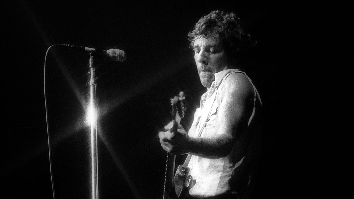 Bruce Springsteen, who released Born to Run 50 years ago, playing in New Jersey in 1978.