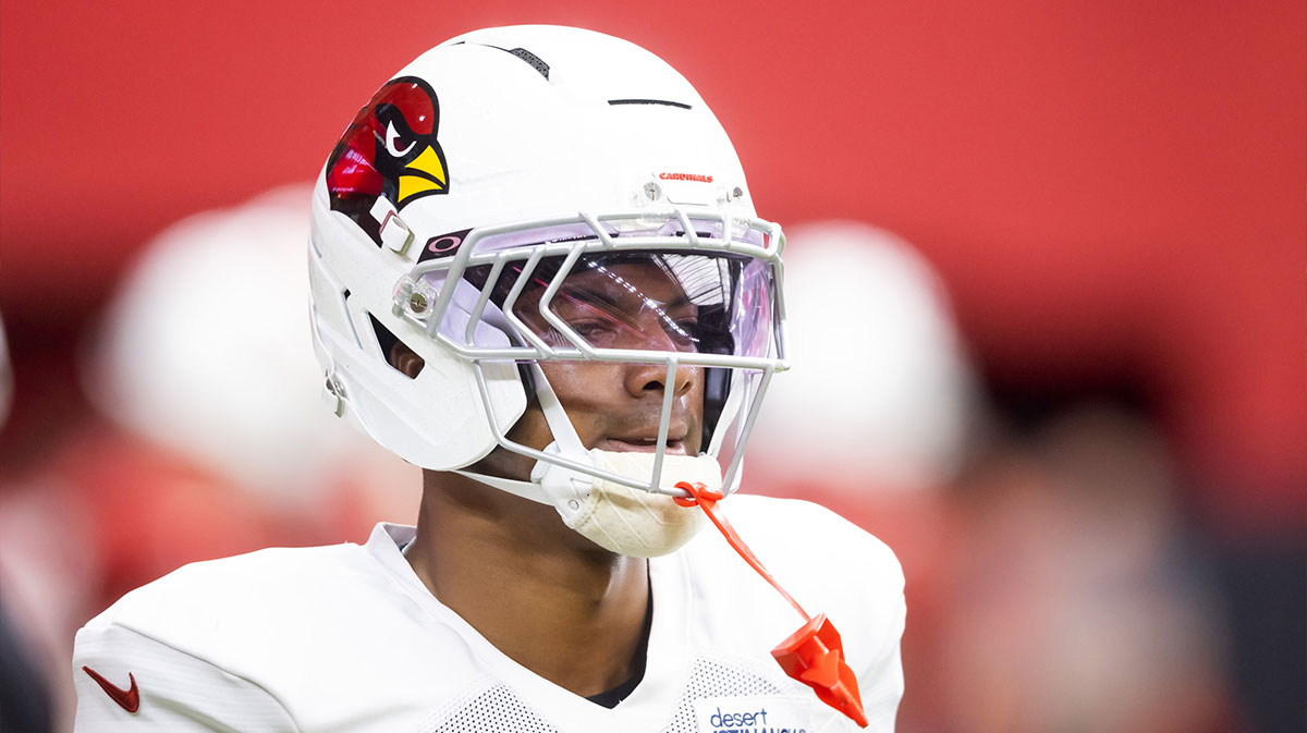 Arizona Cardinals cornerback Will Johnson (0) during training camp at State Farm Stadium.