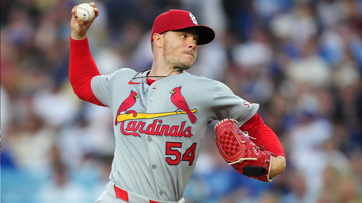 St. Louis Cardinals pitcher Sonny Gray (54) throws during the second inning against the Los Angeles Dodgers at Dodger Stadium.
