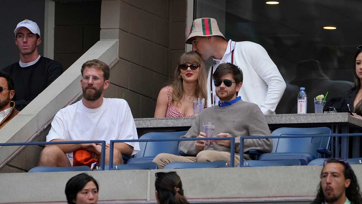 Taylor Swift and Travis Kelce.