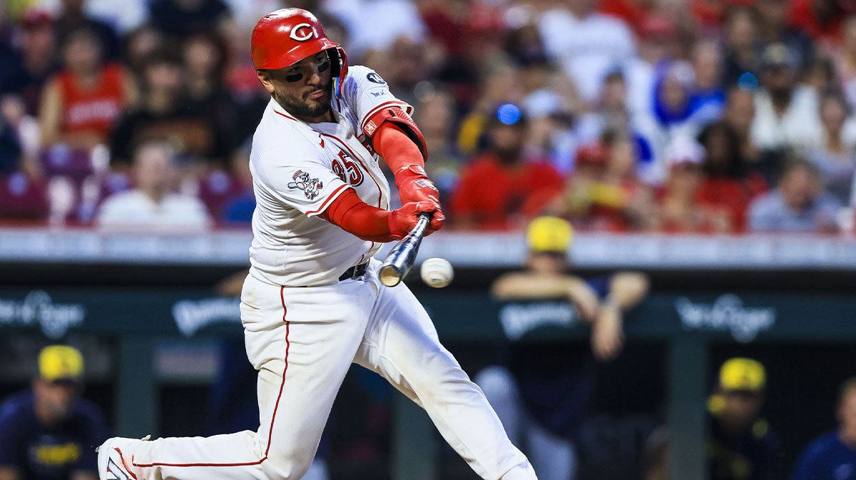 Reds’ Jose Trevino reacts after heroic role in ending Brewers’ streak