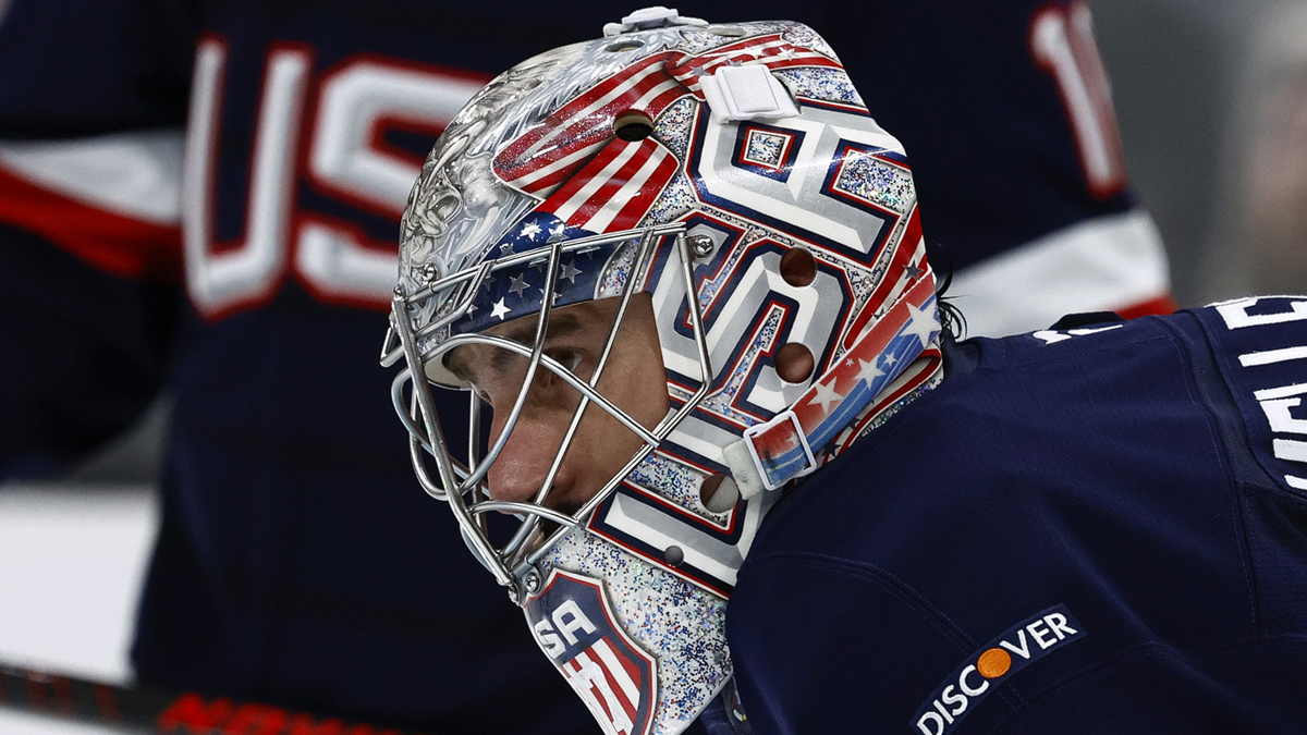 Imagn Images direct customers only] United States goaltender Connor Hellebuyck ( 37) during the 4 Nations Face-Off ice hockey championship game against Canada at TD Garden TEAM USA