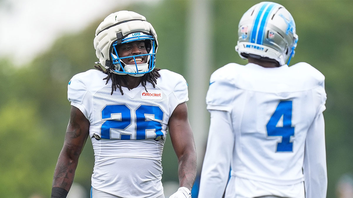 Detroit Lions cornerback Morice Norris (26), left, and cornerback D.J. Reed (4) practice during training camp at Meijer Performance Center in Allen Park on Saturday, July 26, 2025. © Junfu Han / USA TODAY NETWORK via Imagn Images