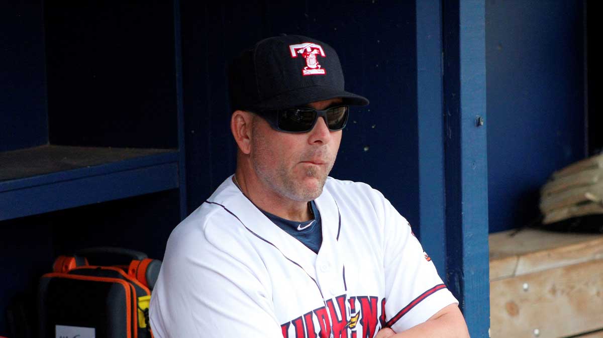 Toledo Mud Hens manager Doug Mientkiewicz