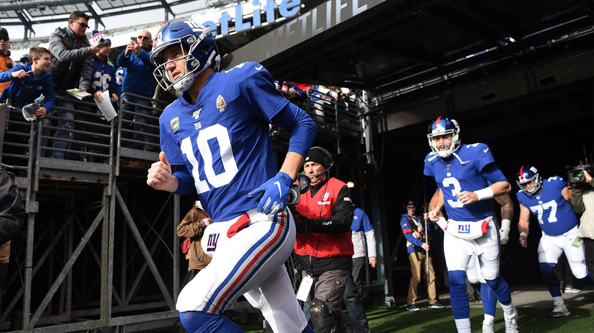 New York Giants quarterback Eli Manning, who was recently called the most overrated player of all time.