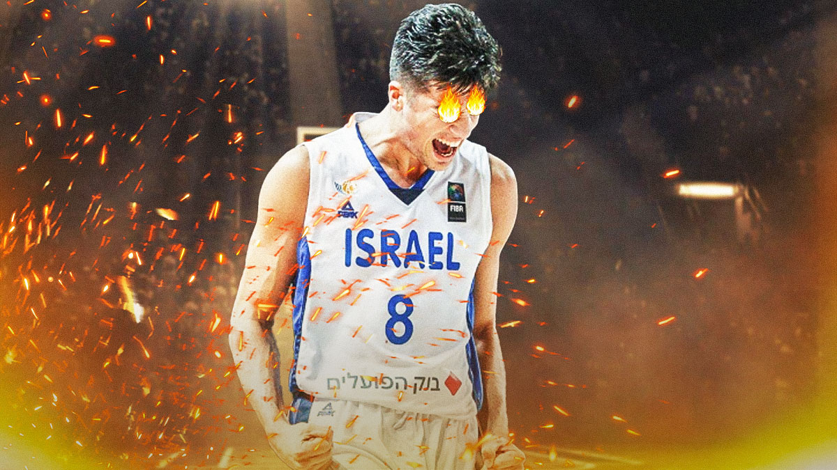 Deni Avdija in Israel uniform and fire in his eyes