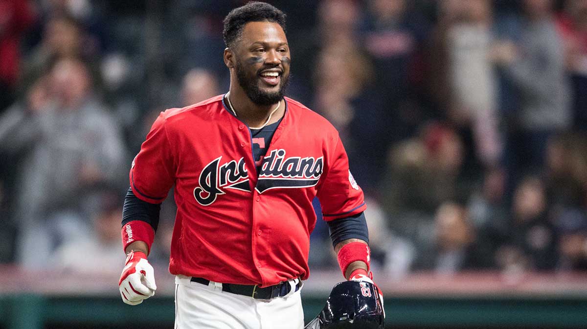 Cleveland Indians designated hitter Hanley Ramirez (13) at Progressive Field.
