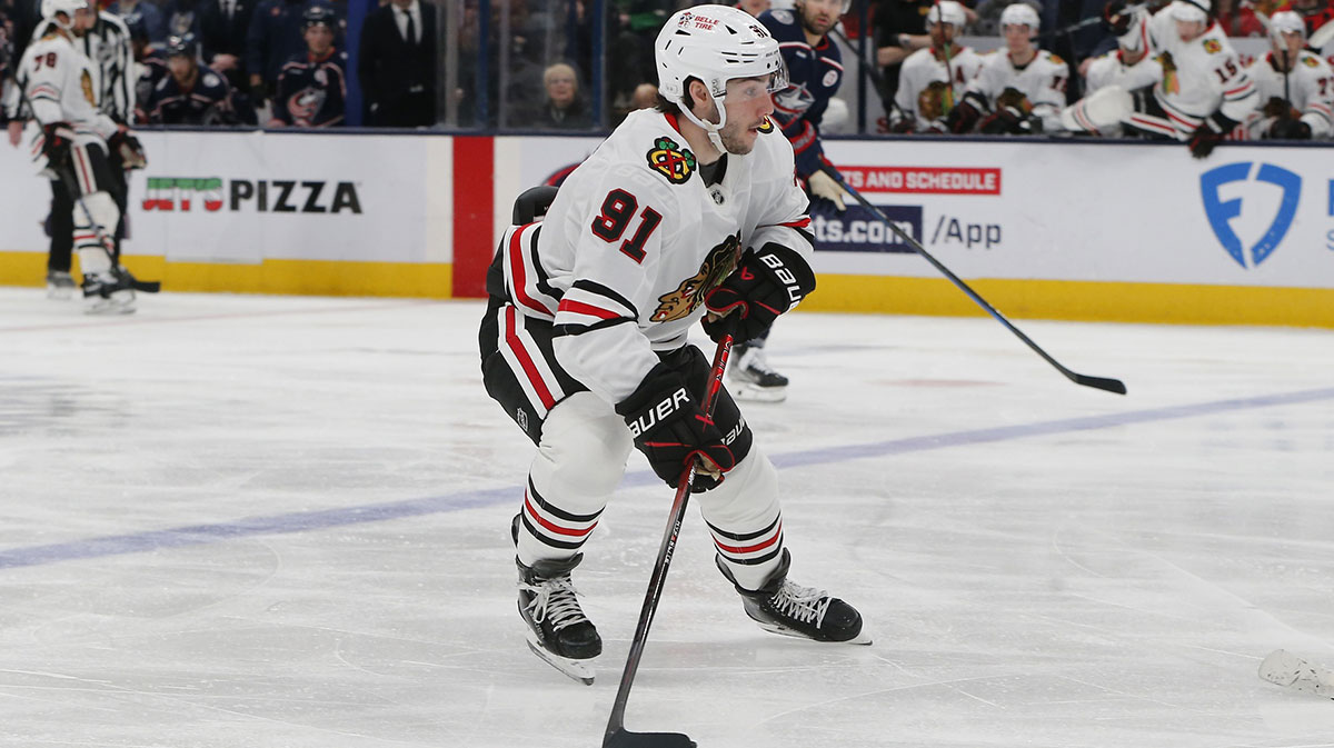 Frank Nazar’s immediate reaction to historic Blackhawks contract extension