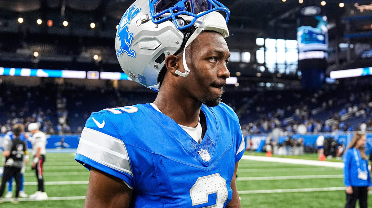 Detroit Lions quarterback Hendon Hooker (2) walks off the field after the 26-7 loss in the preseason game at Ford Field in Detroit on Saturday, August 23, 2025.