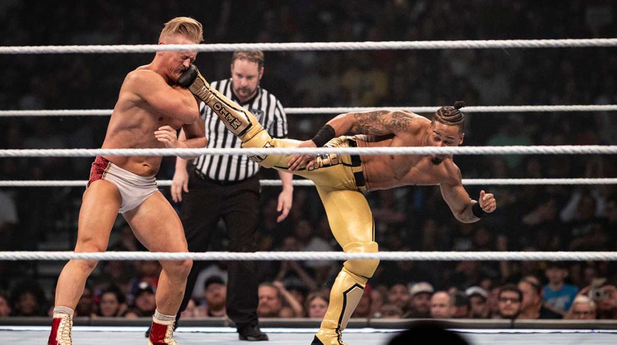 Ilja Dragunov and Carmelo Hayes on Friday Night SmackDown.