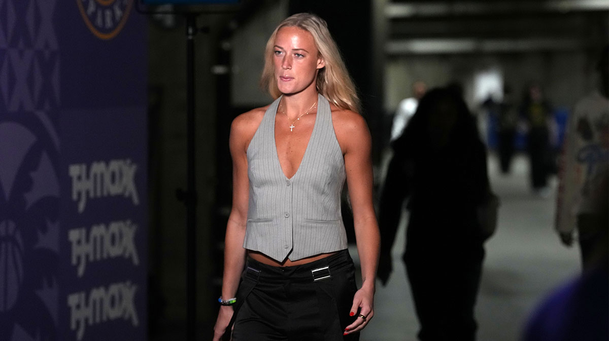 Indiana Fever star Sophie Cunningham, who was the latest to suffer from the ongoing WNBA sex toy toss, as she was nearly hit with a dildo during a game against the Los Angeles Sparks.