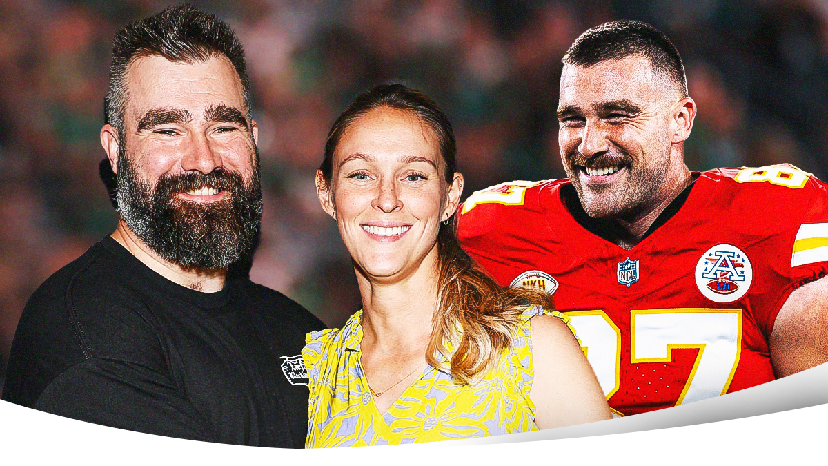 Jason Kelce Kylie Kelce Travis Kelce