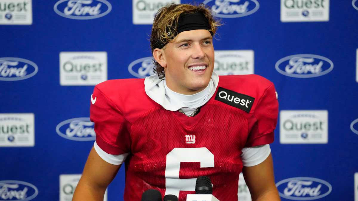 New York Giants quarterback Jaxson Dart.