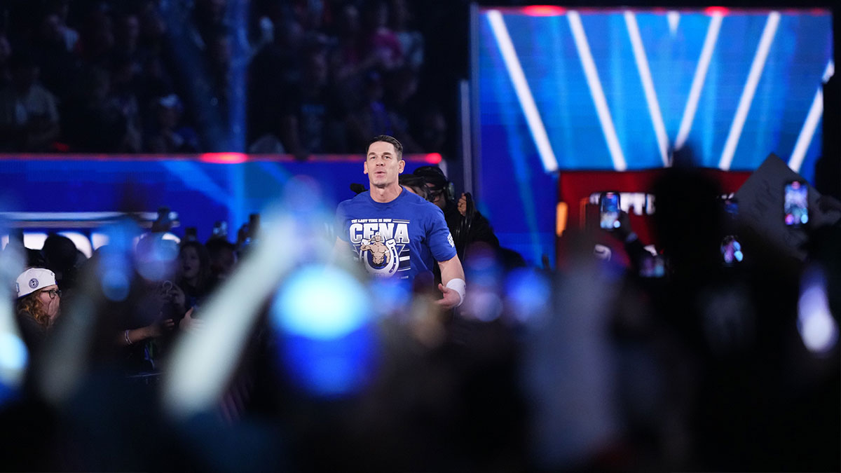 WWE star John Cena, whose wife Shay Shariatzadeh got emotional as he bid farewell to SummerSlam, at Royal Rumble.