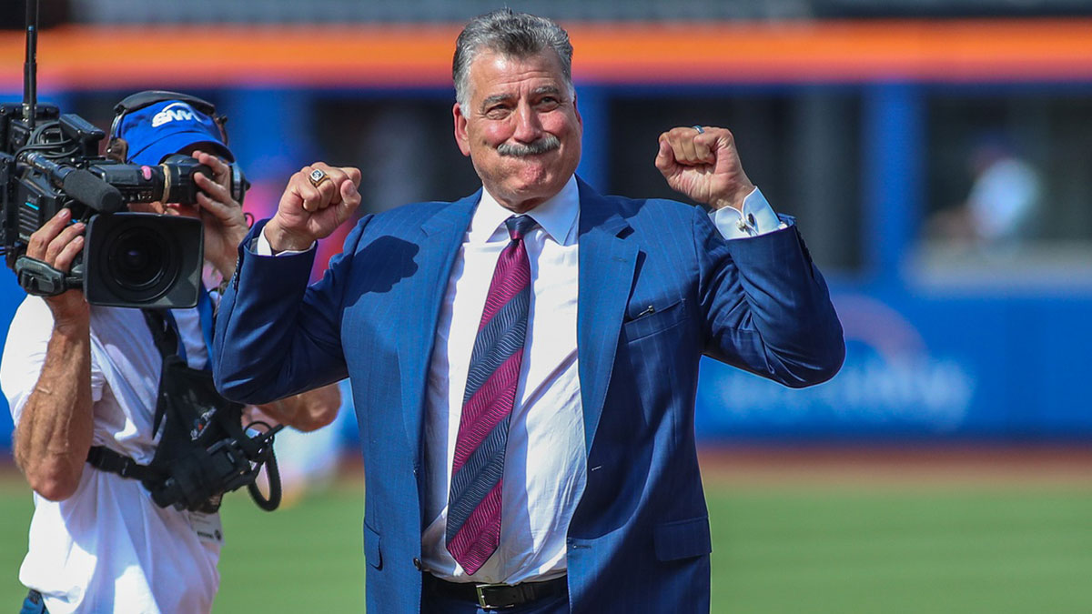 Former New York Mets first baseman Keith Hernandez at the ceremony for his jersey retirement at Citi Field