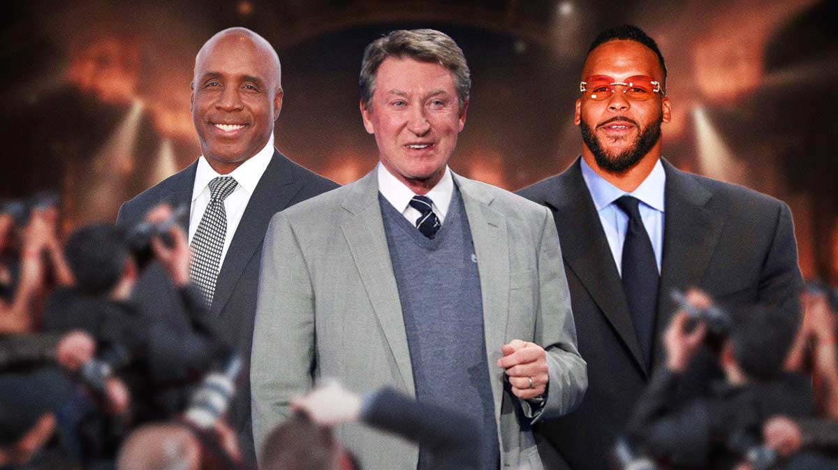 wayne gretzky, barry bonds, aaron donald at harold and carol pump celebrity auction dinner for cancer research