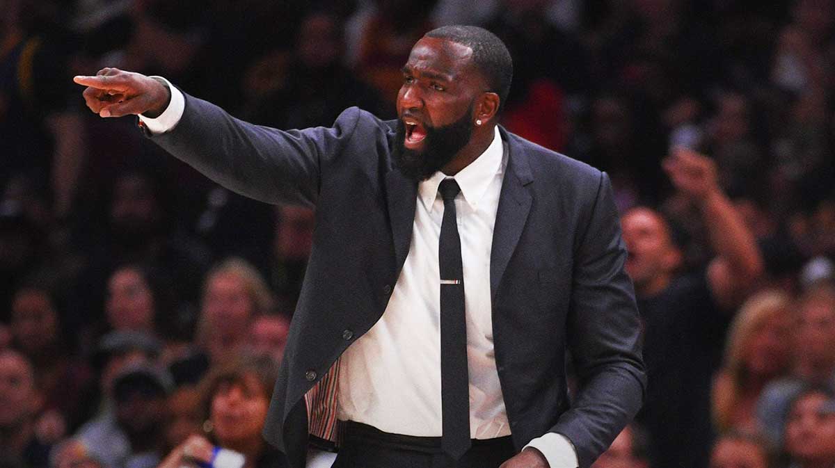 Cleveland Cavaliers center Kendrick Perkins (21) during the second quarter in game four of the 2018 NBA Finals against the Golden State Warriors at Quicken Loans Arena. The Warriors defeated the Cavaliers 108-85 to complete a four-game sweep.