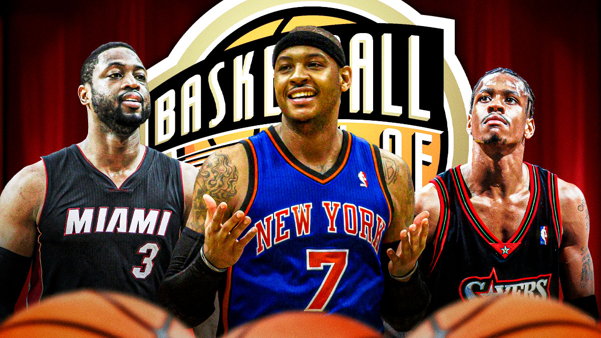Carmelo Anthony picks Dwyane Wade, Allen Iverson for Hall of Fame induction