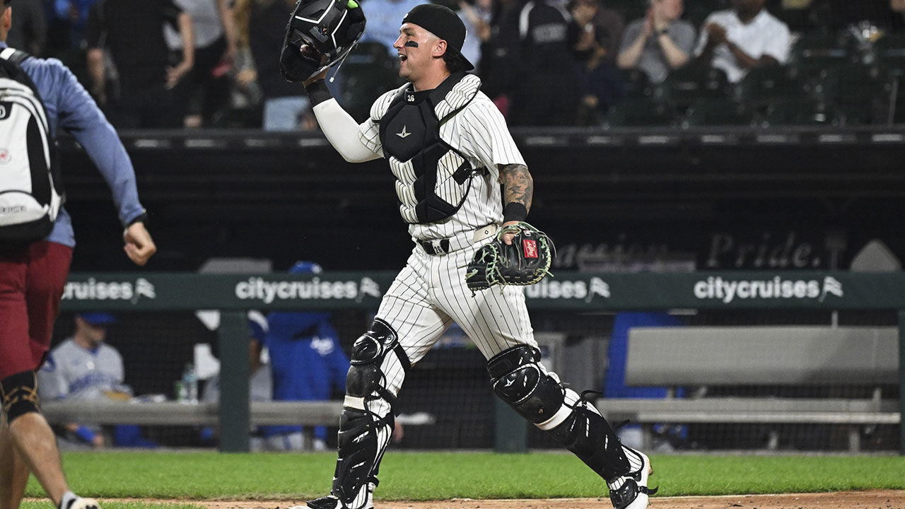 Chicago White Sox catcher Korey Lee (26) after the game against the Kansas City Royals at Rate Field.