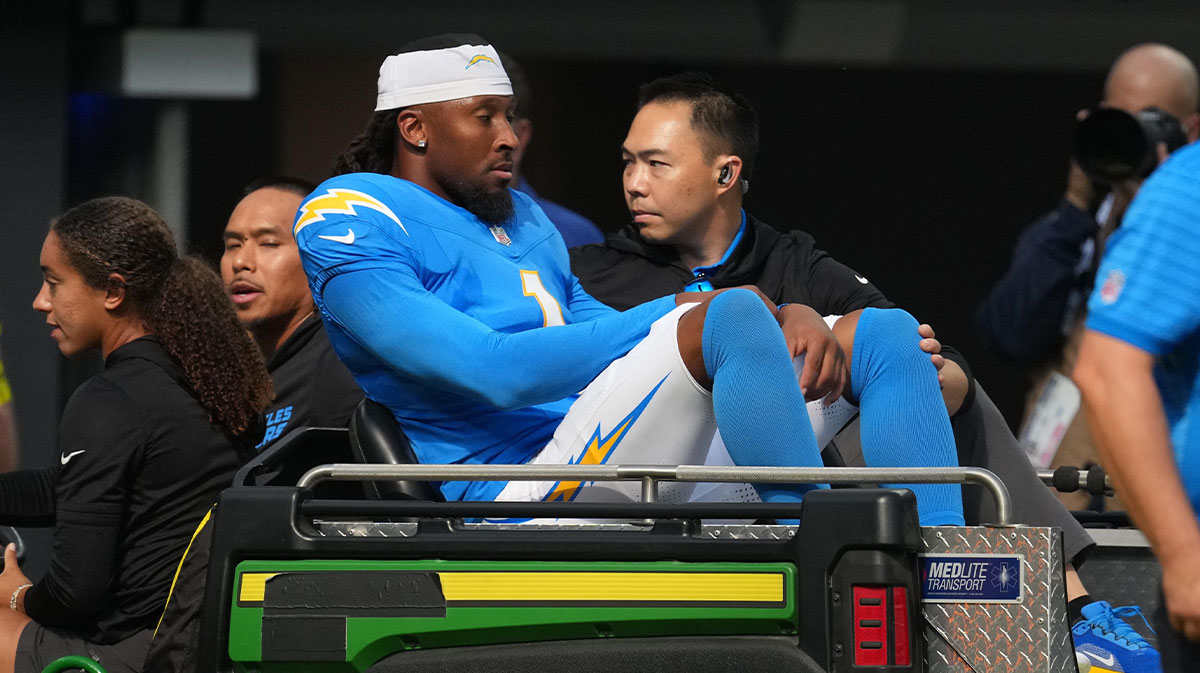 Chargers WR Quentin Johnston hospitalized after head injury vs. Rams