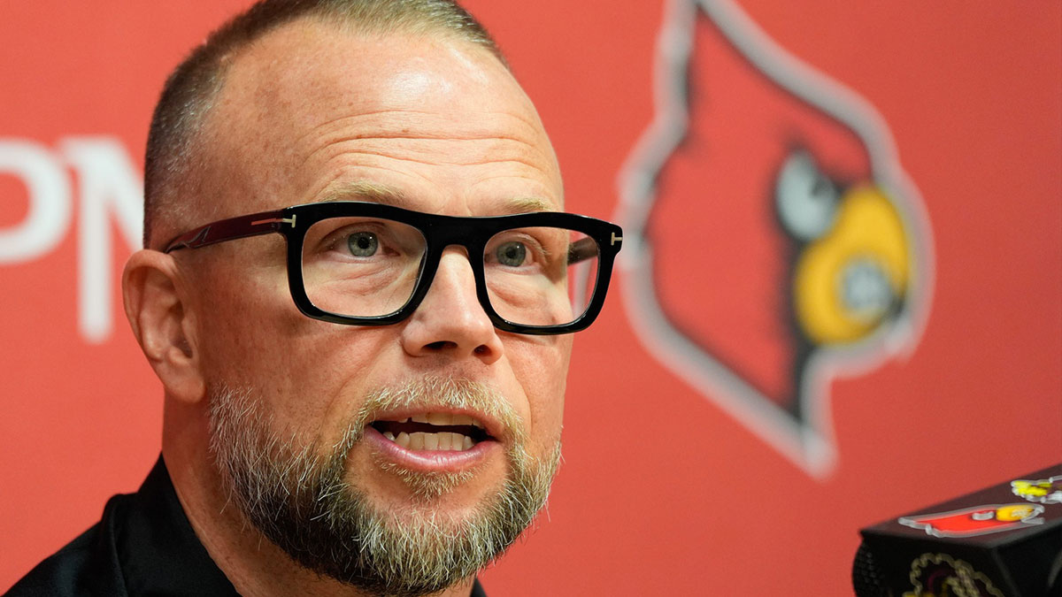Pat Kelsey spoke with the media during a press conference.