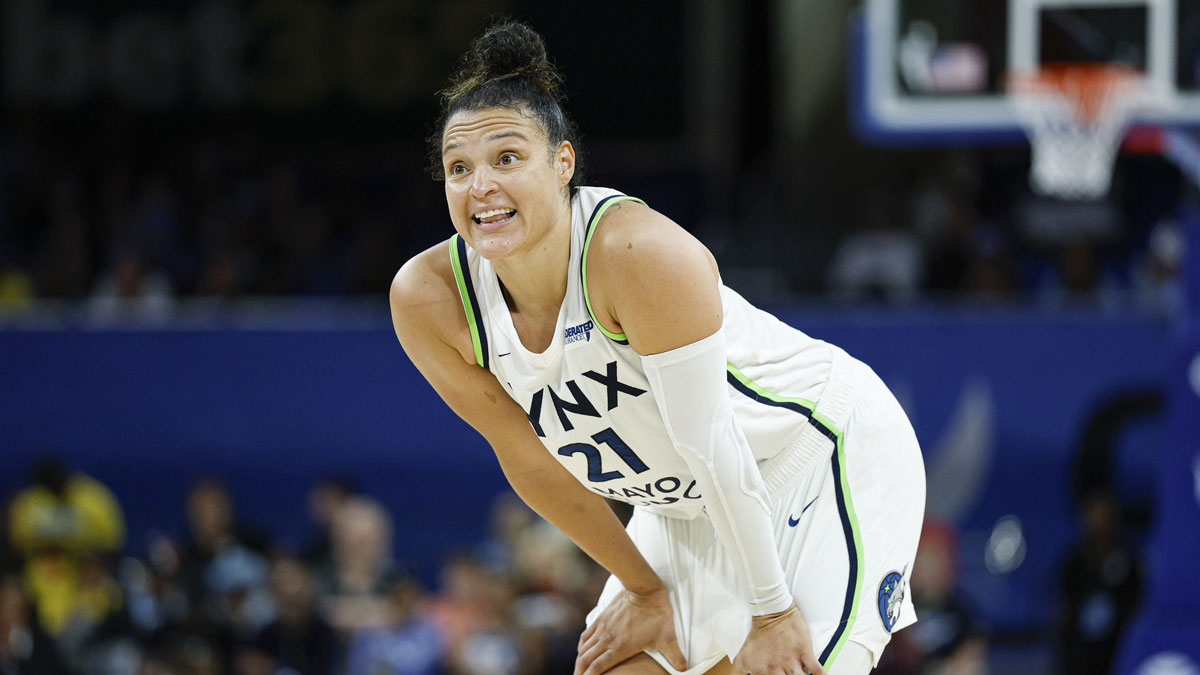 Minnesota Lynx guard Kayla McBride (21) looks on during the second half of a WNBA game against the Chicago Sky at Wintrust Arena.