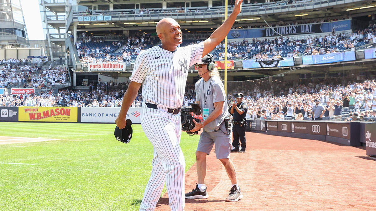 Former New York Yankees pitcher Mariano Rivera at Old Timer’s Day