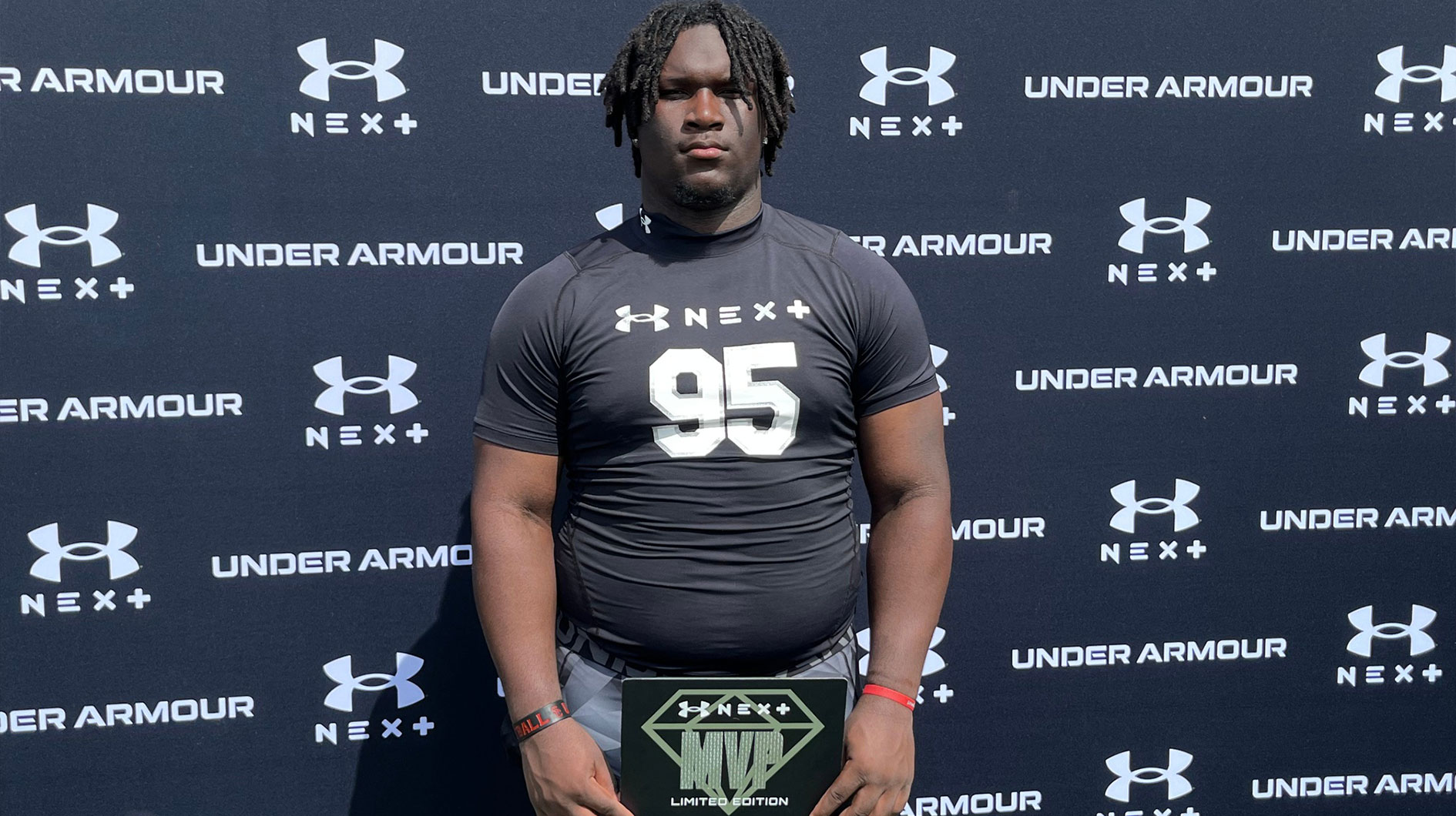 Miami Central defensive lineman Floyd Boucard won MVP honors at the Under Armour Next camp in Miami on Sunday. © Jon Santucci/USA Today Florida Network / USA TODAY NETWORK