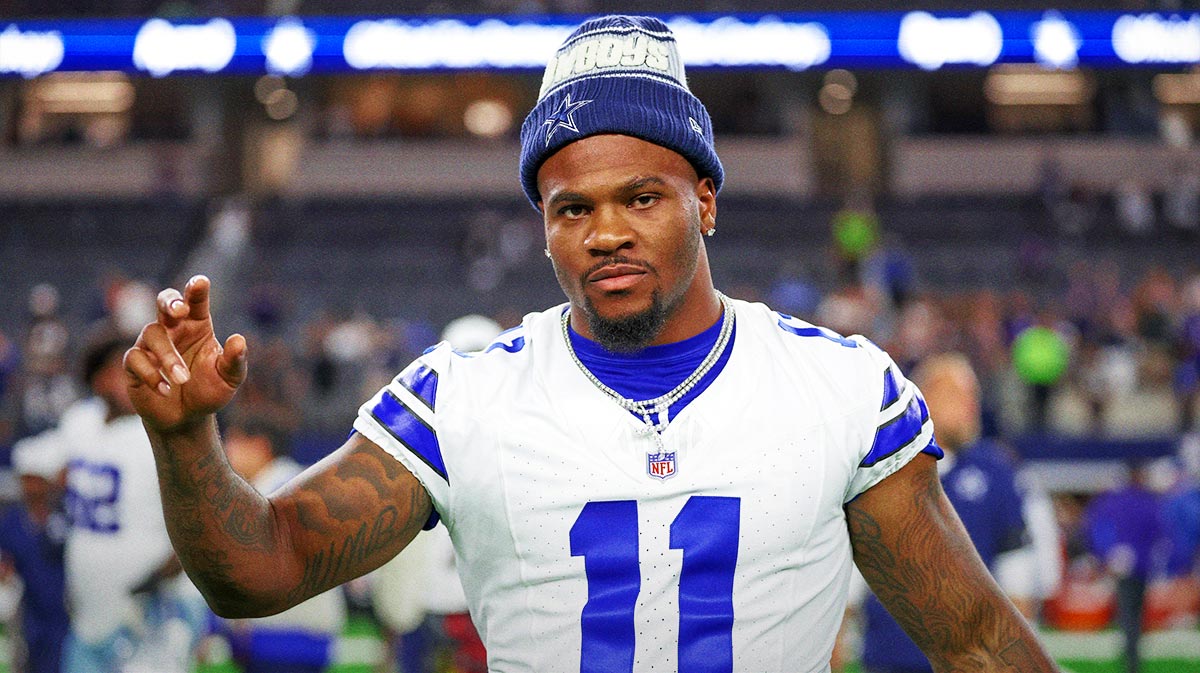 Dallas Cowboys defensive end Micah Parsons (11) reacts after the game against the Baltimore Ravens at AT&T Stadium. 
