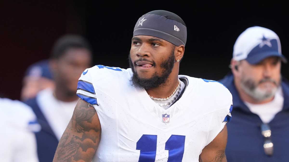 Dallas Cowboys linebacker Micah Parsons (11) before the game against the San Francisco 49ers at Levi's Stadium.