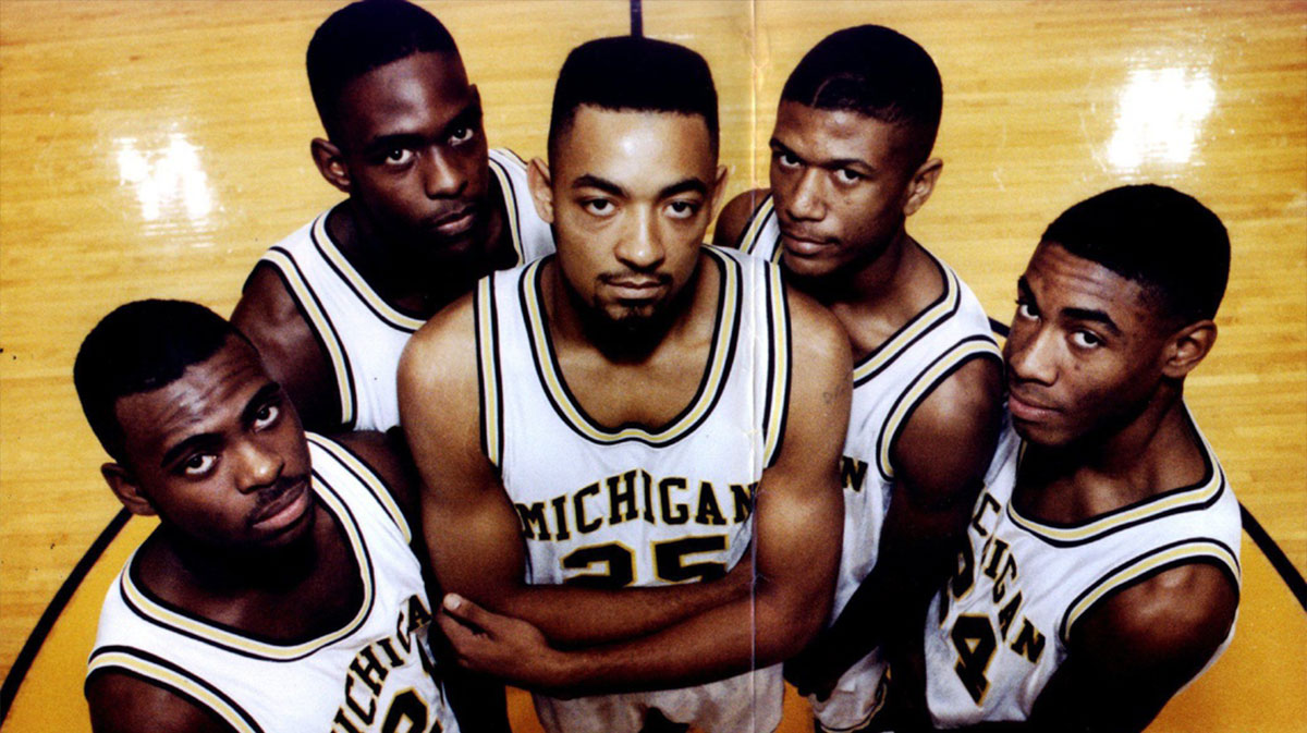 Ray Jackson, Chris Webber, Juwan Howard, Jalen Rose and Jimmy King. The Fab Five
