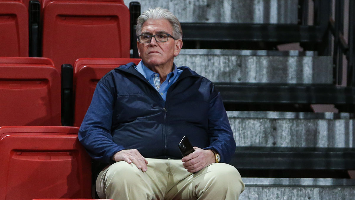 Sports radio talk show host Mike Francesa at Carnesecca Arena.