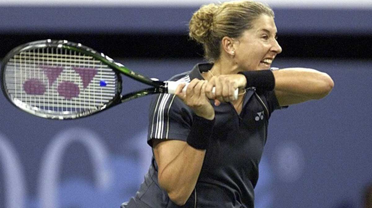 Monica Seles won nine Grand Slam titles during her distinguished tennis career.