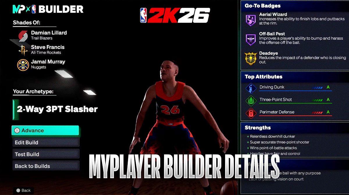 NBA 2K26 MyPLAYER Builder Adds Custom Takeovers More NBA 2K26 MyPLAYER Builder Adds Custom Takeovers More