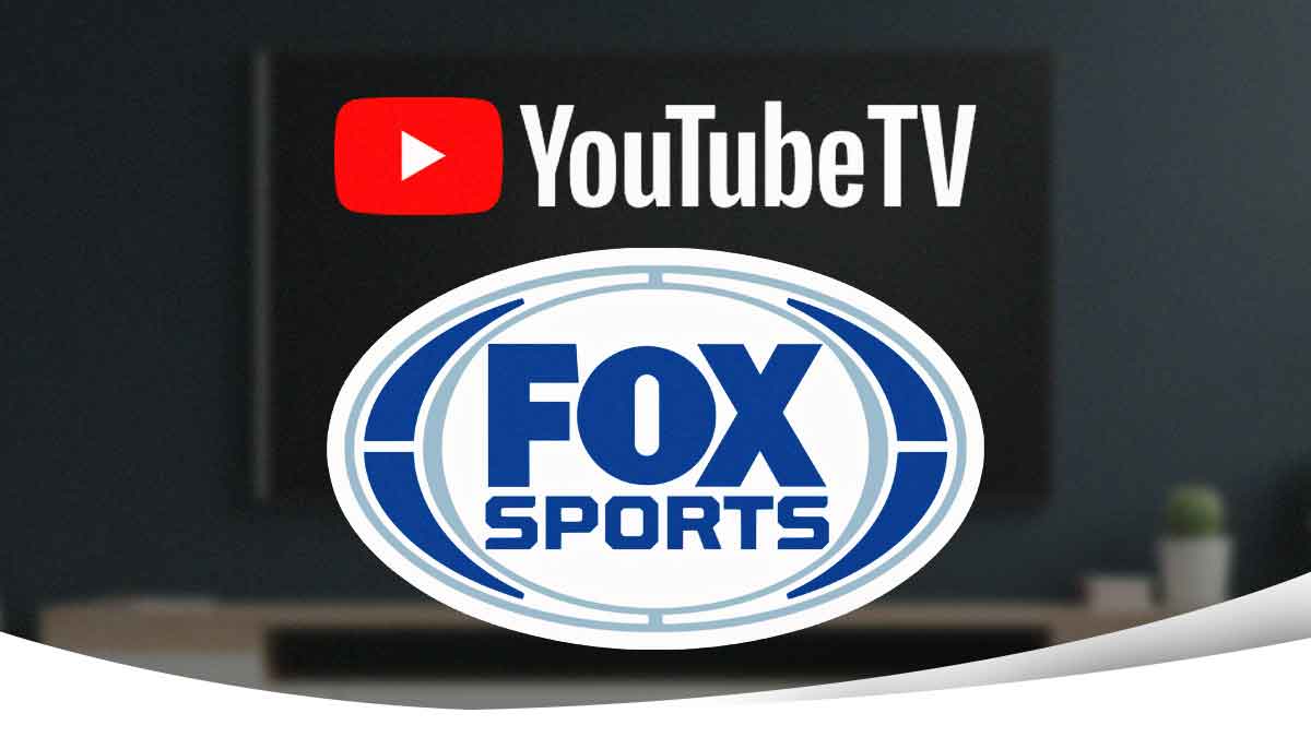 YouTube TV logo and FOX Sports logo next to each other