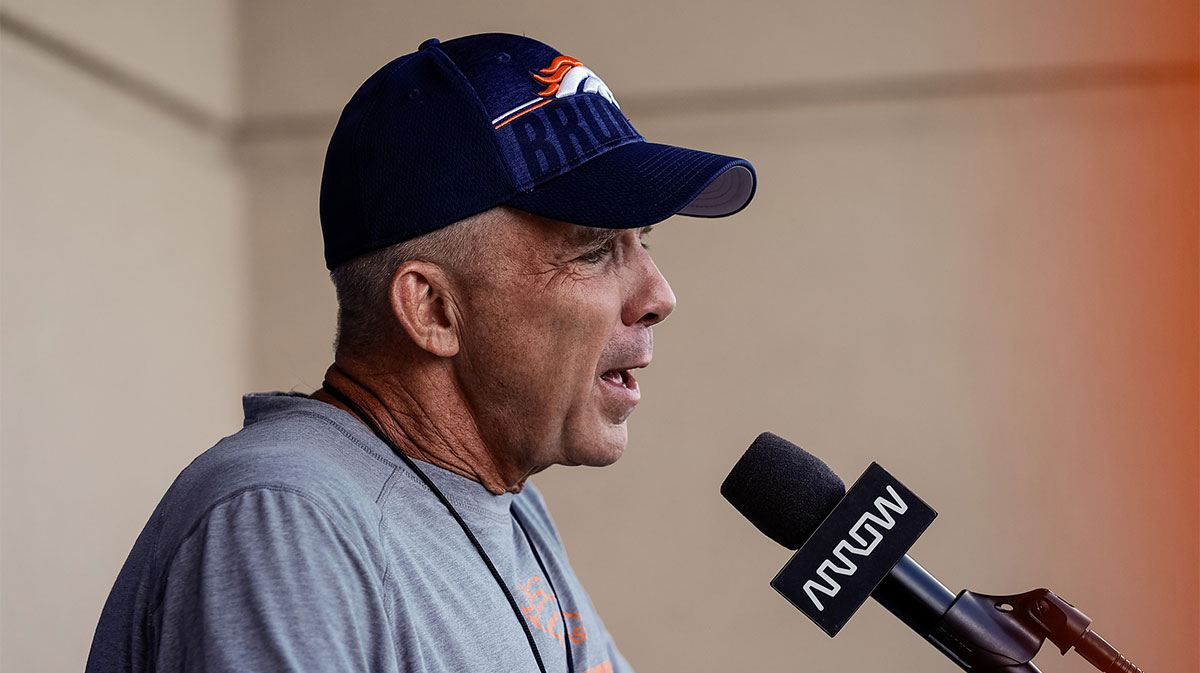 Denver Broncos head coach Sean Payton during Denver Broncos Training Camp.