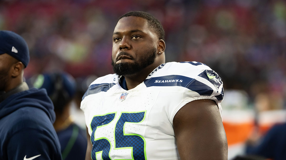 Seattle Seahawks offensive tackle Michael Jerrell (65) against the Arizona Cardinals at State Farm Stadium.
