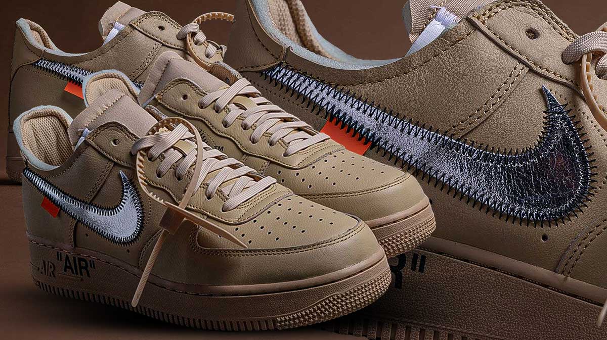 Off-White Nike Air Force 1 Sesame, Virgil Abloh, Nike Air Force 1