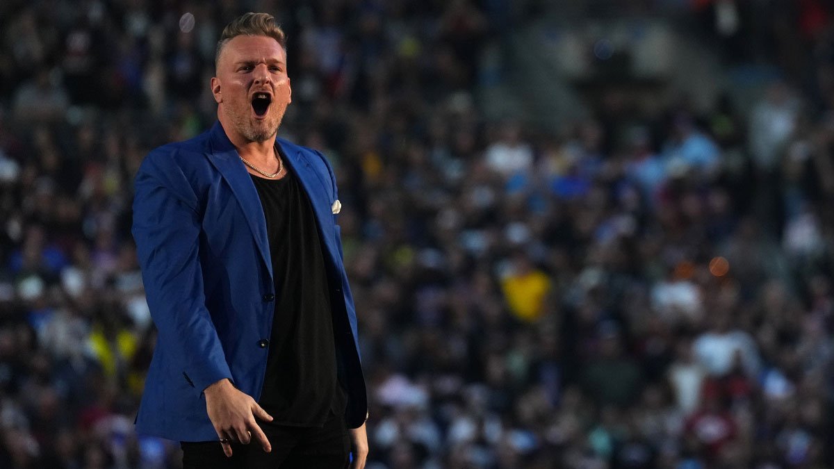 WWE commentator Pat McAfee, who will make his return from his hiatus at Wrestlepalooza.