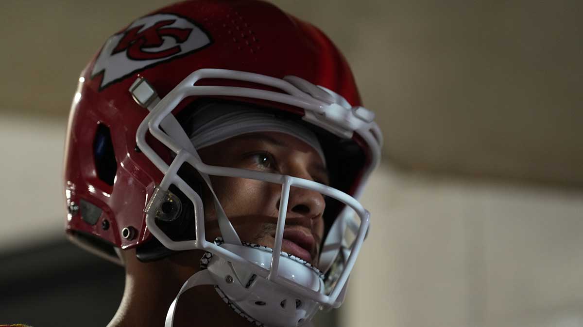 Kansas City Chiefs quarterback Patrick Mahomes, who was drafted by general manager Brett Veach in the 2017 NFL Draft.