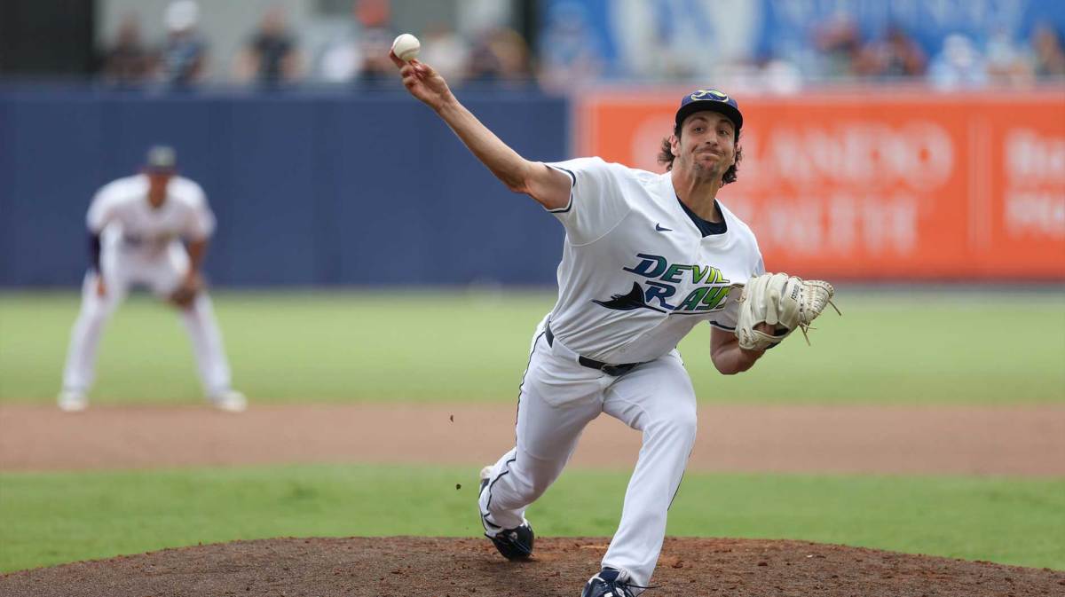 Tampa Bay Rays pitcher Paul Gervase (54) throws a pitch against the Detroit Tigers in the sixth inning at George M. Steinbrenner Field.