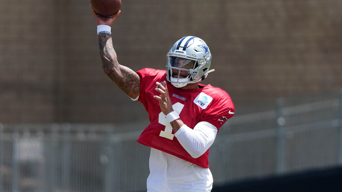Cowboys’ Dak Prescott throws brutal pick-6 at camp