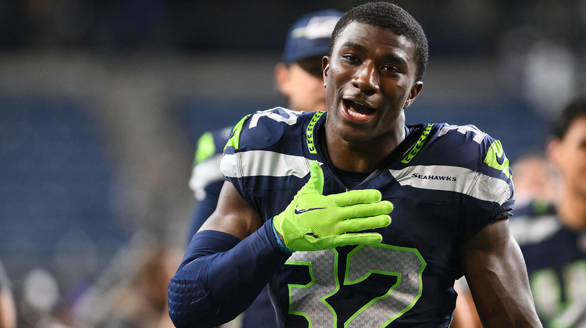 Seattle Seahawks safety Jerrick Reed II (32) after the game against the Minnesota Vikings at Lumen Field.