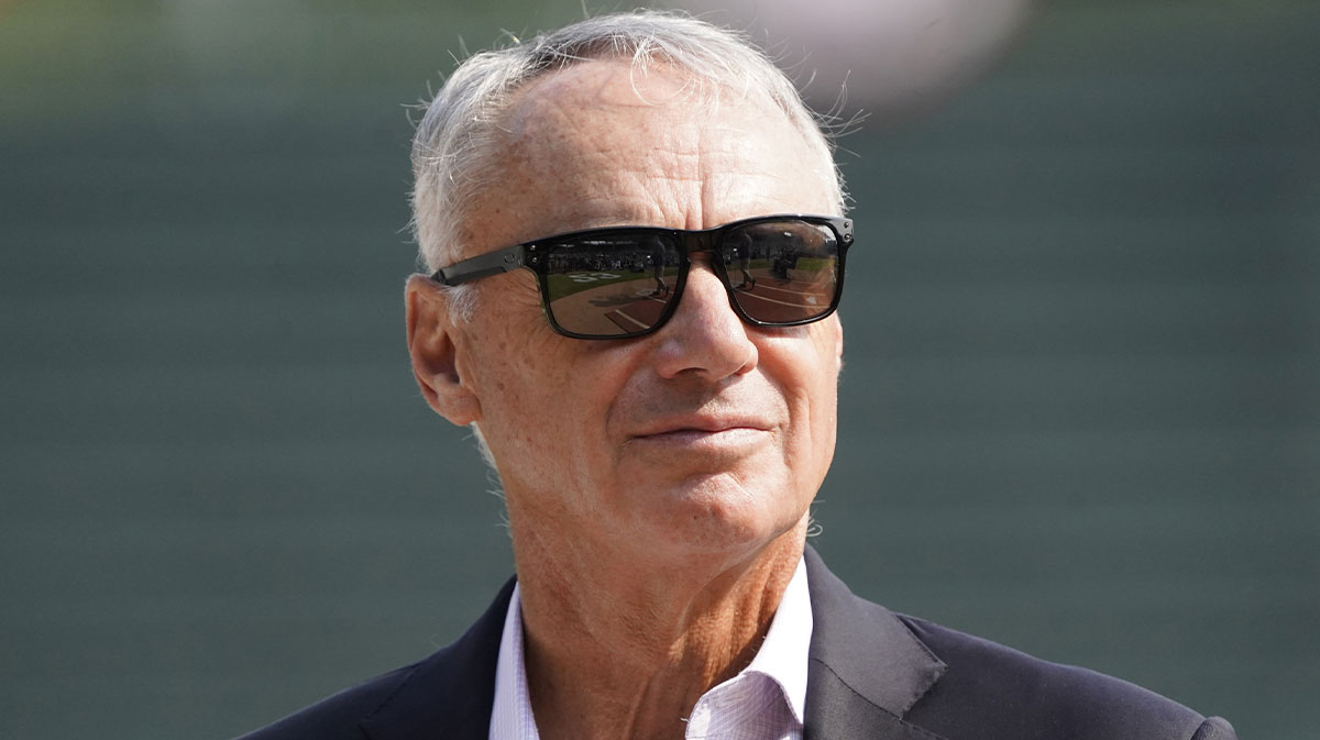 Baseball commissioner Rob Manfred announces Major League Baseball and the Chicago Cubs will host the 2027 All Star game at Wrigley Field.