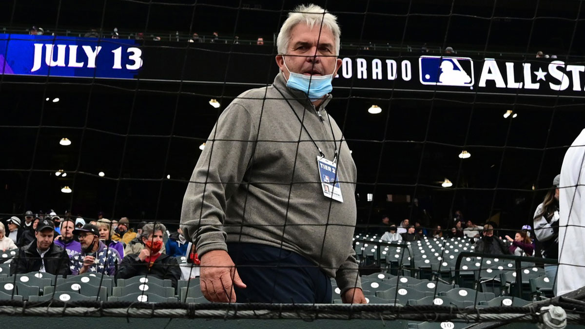 Colorado Rockies interim general manager Bill Schmidt before the game against the Cincinnati Reds at Coors Field. 
