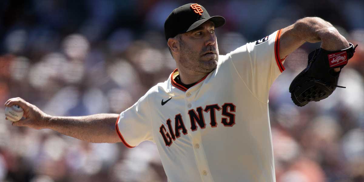 San Francisco Giants starting pitcher Justin Verlander (35) delivers a pitch against the Baltimore Orioles during the second inning at Oracle Park.