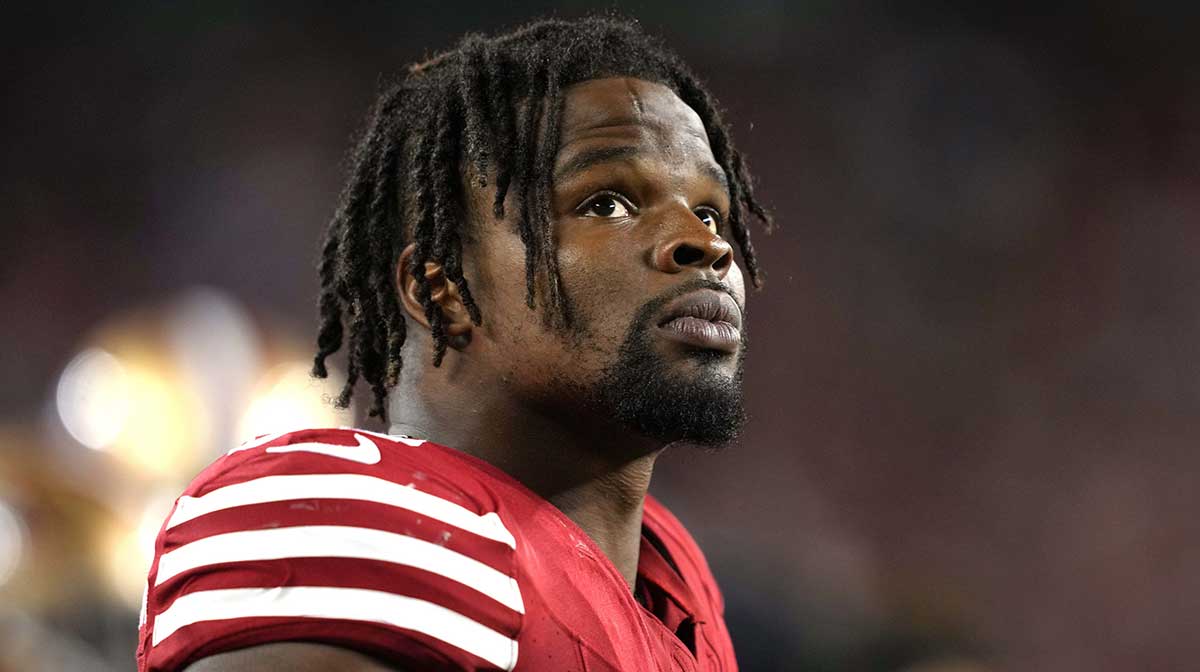 San Francisco 49ers linebacker Dre Greenlaw (57) during the fourth quarter against the Dallas Cowboys at Levi's Stadium.
